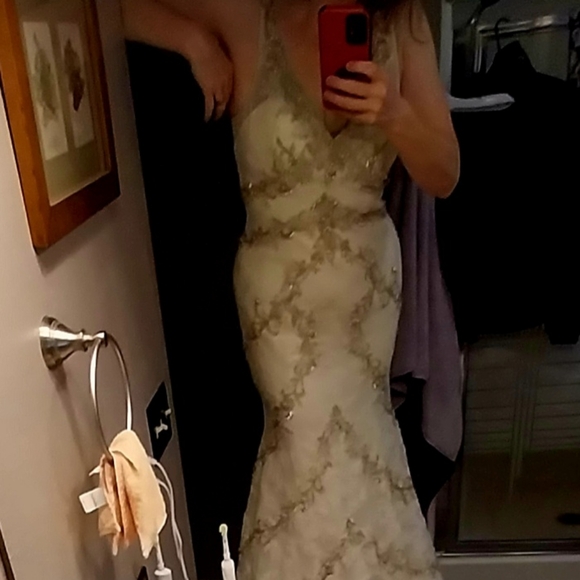 ✨HP✨Watters Paola lace and beaded wedding dress in ivory - Picture 15 of 15